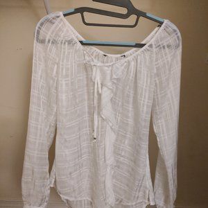 White House Black market sheer blouse